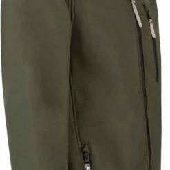 BJØRNSON DAG Softshell Jas 4 Seizoenen Heren - Winddicht - Fleece Gevoerd - Waterafstotend - Ademend - Outdoor Herenjas - Rits Zakken - Tussenjas - Maat 6XL - Olijfgroen -Isoproducts Gecertificeerd winkel 351x840