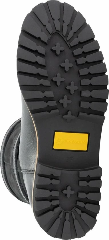 Travelin' Sweden Dames Outdoorlaarzen - Waterdicht En Ademend - Wol Gevoerde Wandellaars - Zwart Leer - Maat 38 8 Travelin' Sweden Dames Outdoorlaarzen - Waterdicht En Ademend - Wol Gevoerde Wandellaars - Zwart Leer - Maat 38 - Afbeelding 6
