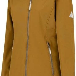 BJØRNSON Signe Softshell Winterjas Parka Dames - Teddy - Maat 56 - Tapenade -Isoproducts Gecertificeerd winkel 413x840 2