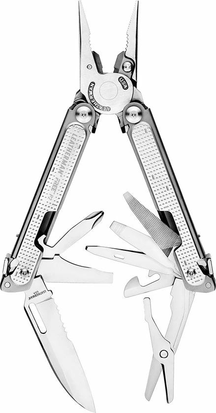 Leatherman Free P2 Multitool - 19 Functies - RVS - Zilver - Nylon Etui 7 Leatherman Free P2 Multitool - 19 Functies - RVS - Zilver - Nylon Etui - Afbeelding 5