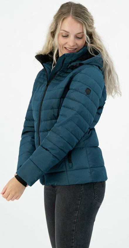 Kjelvik Dames Winterjas - Dames Winterjas Padded - Florine - Blue - Maat 38 6 Kjelvik Dames Winterjas - Dames Winterjas Padded - Florine - Blue - Maat 38 - Afbeelding 4