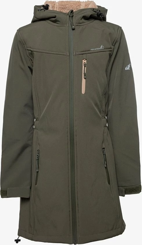 Mountain Peak Meisjes Outdoor Softshell Parka - Groen - Maat 152 - Winddicht - Ademend Materiaal 3 Mountain Peak Meisjes Outdoor Softshell Parka - Groen - Maat 152 - Winddicht - Ademend Materiaal