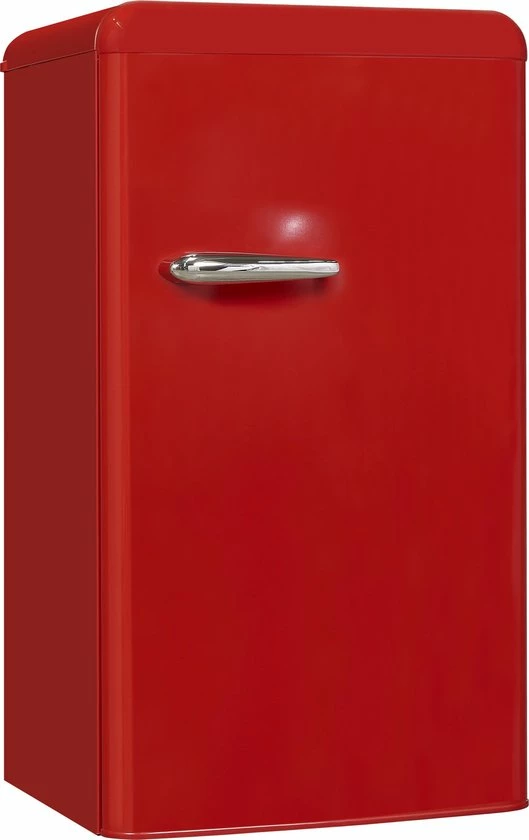 Exquisit RKS100-V-H-160FR - Koelkast - Retro - LED Verlichting - 94 Liter - 38dB - Rood 5 Exquisit RKS100-V-H-160FR - Koelkast - Retro - LED Verlichting - 94 Liter - 38dB - Rood - Afbeelding 3