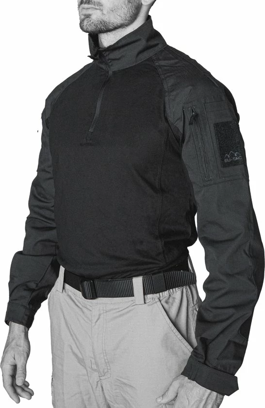 EU-TAC Combat Shirt - Ubac- Militair Shirt- Tactical Combat Shirt - Airsoft - Airsoft Shirt - Militaire Kleding- Zwart - Black - Maat M 5 EU-TAC Combat Shirt - Ubac- Militair Shirt- Tactical Combat Shirt - Airsoft - Airsoft Shirt - Militaire Kleding- Zwart - Black - Maat M - Afbeelding 3