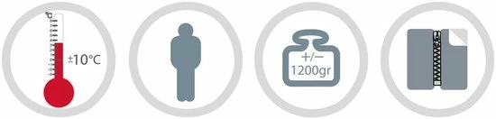 Abbey Camp Slaapzak Mummie - Grijs - 210 X 80/50 Cm 5 Abbey Camp Slaapzak Mummie - Grijs - 210 X 80/50 Cm - Afbeelding 3