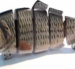 Merkloos Swimbait Karper Kunstaas Met 3D Ogen Voor Snoek - 10 Cm - 20 Gr - 6 Kunstazen