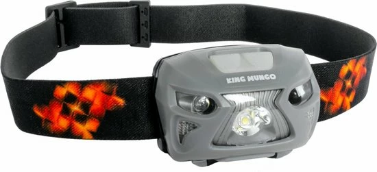 King Mungo Hoofdlamp LED Oplaadbaar - 200 Lumen - Grijs 3 King Mungo Hoofdlamp LED Oplaadbaar - 200 Lumen - Grijs