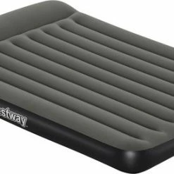 Bestway Luchtbed - Grijs - 2 Personen - PVC/Polyester - Ingebouwde Pomp - Tritech™ Materiaal - I-Beam Constructie - Ingebouwd Kussen
