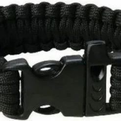 Cheaperito Paracord Survival Armband Met Fluit I Multitool I Extra Sterk I Zwart