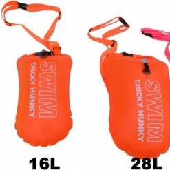 Oranje Zwemboei 28L Open Water Zwemmen Zwemboei - Unisex | Swim Chicky & Swim Hunky -Isoproducts Gecertificeerd winkel 550x307 2