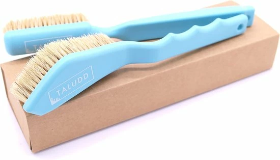 Taludd Klimborstelset - 2x Klimborstel Van Echt Varkenshaar - 1 Rechte En 1 Gehoekte Borstel - Voor Klimmen En Boulderen, Binnen En Buiten - Blauw 5 Taludd Klimborstelset - 2x Klimborstel Van Echt Varkenshaar - 1 Rechte En 1 Gehoekte Borstel - Voor Klimmen En Boulderen, Binnen En Buiten - Blauw - Afbeelding 3