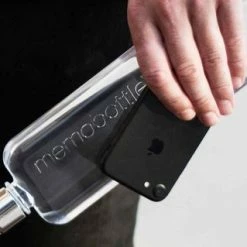 Memobottle Slim - Drinkfles - Transparant - 450ML 18 Memobottle Slim - Drinkfles - Transparant - 450ML -Isoproducts Gecertificeerd winkel 550x319 5