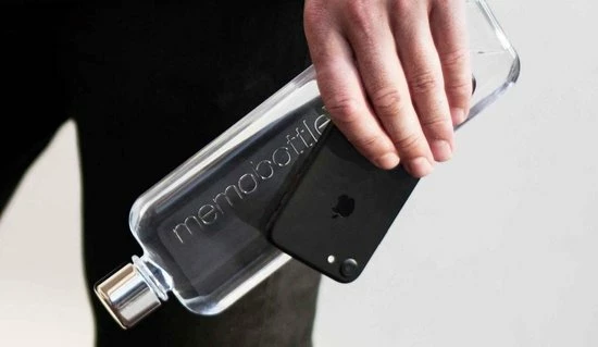 Memobottle Slim - Drinkfles - Transparant - 450ML 10 Memobottle Slim - Drinkfles - Transparant - 450ML - Afbeelding 8