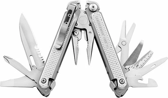 Leatherman Free P2 Multitool - 19 Functies - RVS - Zilver - Nylon Etui 23 Leatherman Free P2 Multitool - 19 Functies - RVS - Zilver - Nylon Etui - Afbeelding 21