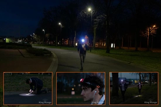 King Mungo Hoofdlamp LED Oplaadbaar - 200 Lumen - Grijs 8 King Mungo Hoofdlamp LED Oplaadbaar - 200 Lumen - Grijs - Afbeelding 6