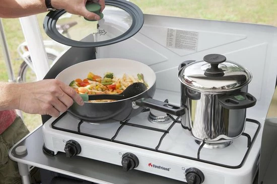 Bo-Camp Wokpan - Campingpan - Sprint Eco - Afneembare Steel - Ø 24cm 6 Bo-Camp Wokpan - Campingpan - Sprint Eco - Afneembare Steel - Ø 24cm - Afbeelding 4