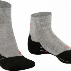 FALKE TK5 Wander Short Wandelsokken Kort Zacht Thermisch Anti-blaar Antizweet Zonder Motief Met Elastische Boord Admend Merinowol Grijs Heren Sportsokken - Maat 44-45 -Isoproducts Gecertificeerd winkel 550x370 1