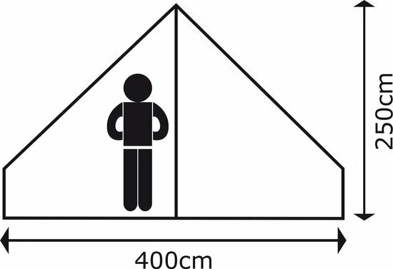 Bo-Camp - Urban Outdoor - Tent - Streeterville - Ø 4 Meter - 6 Personen 7 Bo-Camp - Urban Outdoor - Tent - Streeterville - Ø 4 Meter - 6 Personen - Afbeelding 5