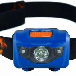 Hoofdlamp LED - Hoofdlampje Waterdicht - Incl AAA Batterijen - Blauw - King Mungo