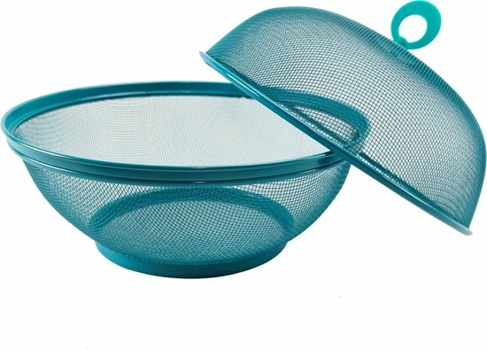 Vliegenkap Voedselkap Metaal 2 Delig - Foodcover - Set 2 Stuks Blauw En Groen - Flystopper 4 Vliegenkap Voedselkap Metaal 2 Delig - Foodcover - Set 2 Stuks Blauw En Groen - Flystopper - Afbeelding 2
