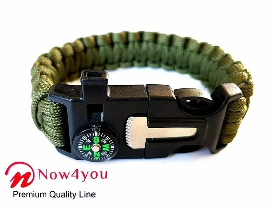 Now4you Paracord Survival Armbanden Set 4 Kleuren Met Kompas 8 Now4you Paracord Survival Armbanden Set 4 Kleuren Met Kompas - Afbeelding 6