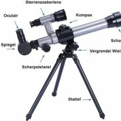 SmartImprove Kindertelescoop (20X-30X-40X) - Verstelbare Wetenschappelijke Astronomische Telescoop Voor Kinderen Voor Beginners Astronomie Sterrenkijken-met Statiefoculairs Kompas Sterrenzoekerlens Kinderspeelgoedset 14 SmartImprove Kindertelescoop (20X-30X-40X) - Verstelbare Wetenschappelijke Astronomische Telescoop Voor Kinderen Voor Beginners Astronomie Sterrenkijken-met Statiefoculairs Kompas Sterrenzoekerlens Kinderspeelgoedset -Isoproducts Gecertificeerd winkel 550x419 5