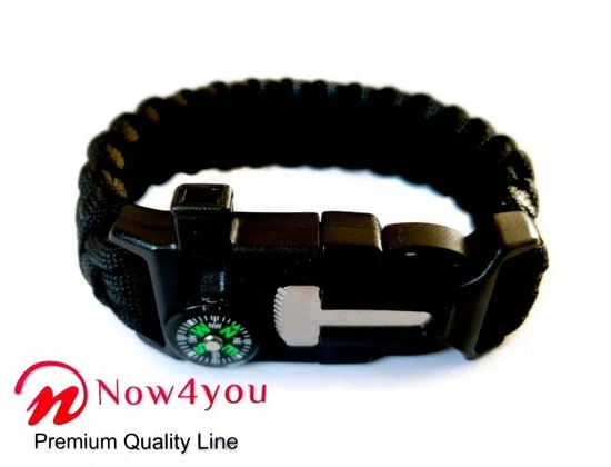 Now4you Paracord Survival Armbanden Set 4 Kleuren Met Kompas 7 Now4you Paracord Survival Armbanden Set 4 Kleuren Met Kompas - Afbeelding 5