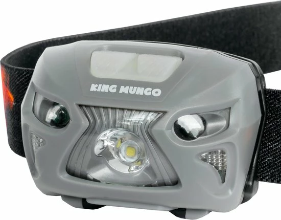 King Mungo Hoofdlamp LED Oplaadbaar - 200 Lumen - Grijs 12 King Mungo Hoofdlamp LED Oplaadbaar - 200 Lumen - Grijs - Afbeelding 10