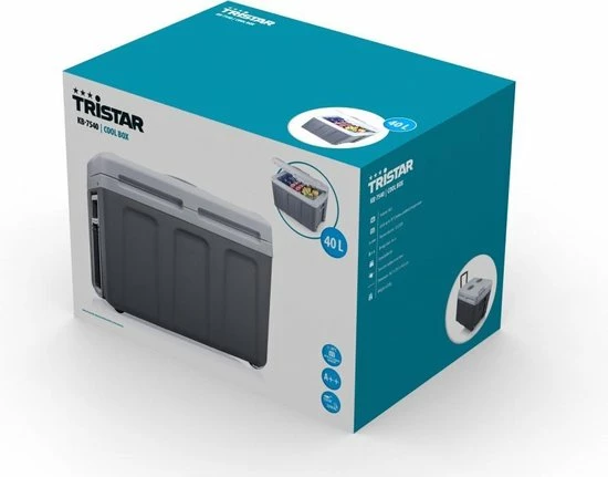 Tristar KB-7540 Thermo-elektrische Koelbox - 12V / 230V - 40 L - Zwart / Grijs 13 Tristar KB-7540 Thermo-elektrische Koelbox - 12V / 230V - 40 L - Zwart / Grijs - Afbeelding 11