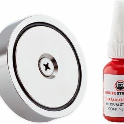 Brute Strength Vismagneet - 400 Kg Trekkracht- Magneetvissen - Incl. Handschoenen - Prikstok Adapter - Schroefdraadborgmiddel (10 Ml) -Isoproducts Gecertificeerd winkel 550x434 2