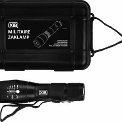 XIB Militaire Zaklamp Inclusief Batterij & Oplader - 2000 Lumen - 5 Lichtstanden