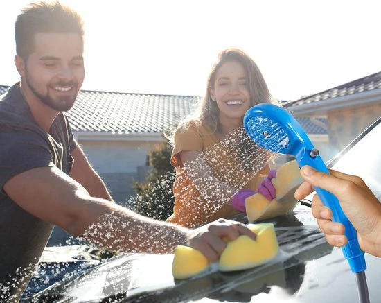AREBOS Camping Douchekop 12 V Auto Buitentuin Hondendouche Dompelpomp Blauw 7 AREBOS Camping Douchekop 12 V Auto Buitentuin Hondendouche Dompelpomp Blauw - Afbeelding 5