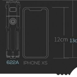 Multi Media Group Militaire Zaklamp - LED Zaklamp - Inzoombaar - USB Oplaadbaar - Spatwaterdicht - Incl Fiets Steun - 13x3cm -Isoproducts Gecertificeerd winkel 550x467 6