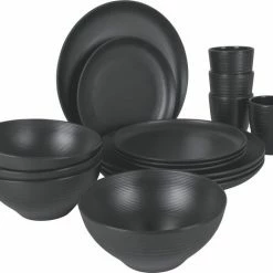 Bo-Camp - Industrial - Servies - Orville - 16-Delig - Antraciet