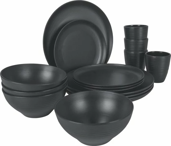 Bo-Camp - Industrial - Servies - Orville - 16-Delig - Antraciet 3 Bo-Camp - Industrial - Servies - Orville - 16-Delig - Antraciet