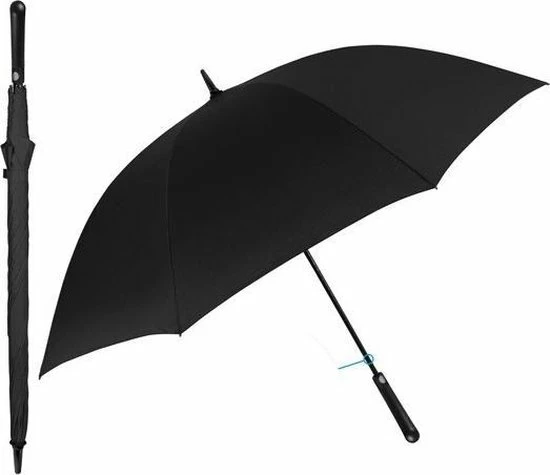 Perletti Paraplu Golf Windproef 102 X 132 Cm Microvezel Zwart 3 Perletti Paraplu Golf Windproef 102 X 132 Cm Microvezel Zwart