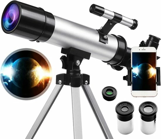 LORIOTH® Astronomische Telescoop - Telescoop 90x Zoom - HD Sterrenkijker - Inclusief Statief - Inclusief Telefoon Clip - Outdoor - Zwart 12 LORIOTH® Astronomische Telescoop - Telescoop 90x Zoom - HD Sterrenkijker - Inclusief Statief - Inclusief Telefoon Clip - Outdoor - Zwart - Afbeelding 10