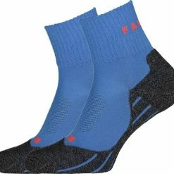 FALKE TK2 Explore Cool Short Wandelsokken Kort Zacht Thermisch Anti-blaar Antizweet Zonder Motief Met Elastische Boord Verkoelend Ademend Sneldrogend Blauw Dames Sportsokken - Maat 41-42 -Isoproducts Gecertificeerd winkel 550x503 2