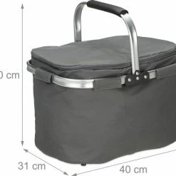 Relaxdays Boodschappenmand - Boodschappentas - Picknickmand - Mandje - Koeltas - 27 Liter - Grijs 19 Relaxdays Boodschappenmand - Boodschappentas - Picknickmand - Mandje - Koeltas - 27 Liter - Grijs -Isoproducts Gecertificeerd winkel 550x504 5