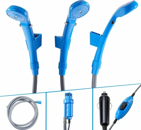 AREBOS Camping Douchekop 12 V Auto Buitentuin Hondendouche Dompelpomp Blauw 3 AREBOS Camping Douchekop 12 V Auto Buitentuin Hondendouche Dompelpomp Blauw