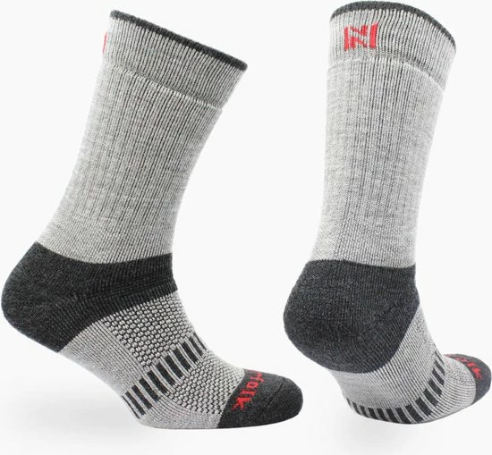 Norfolk Wandelsokken - 60% Merinowollen Outdoor Thermosokken - Ultieme Volledig Gedempt Thermische Sportsokken - Grijs - Maat 43-46 - Voyager 4 Norfolk Wandelsokken - 60% Merinowollen Outdoor Thermosokken - Ultieme Volledig Gedempt Thermische Sportsokken - Grijs - Maat 43-46 - Voyager - Afbeelding 2