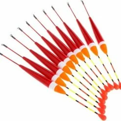 Merkloos Vis Dobbers - 10 Stuks - Rode Dobbers - Karper - Dobber Set - Hengelsport