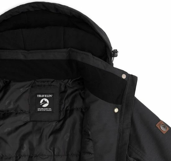 Travelin' Jack Meya - Dames Outdoorjas - Waterdicht En Ademend - Zwart - Maat 44 6 Travelin' Jack Meya - Dames Outdoorjas - Waterdicht En Ademend - Zwart - Maat 44 - Afbeelding 4