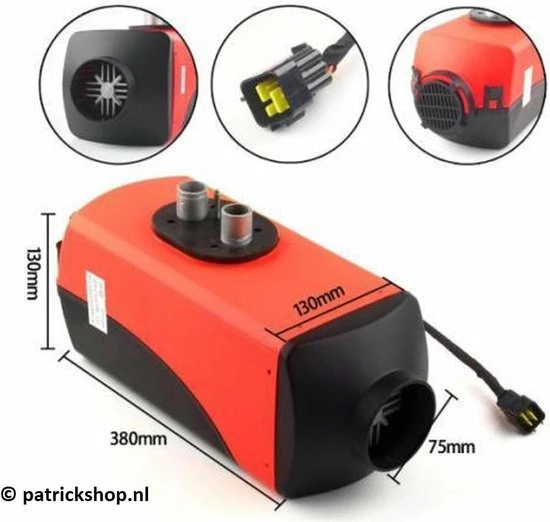 Merkloos Kachel/Verwarming 2KW - 5KW 12V Diesel Standkachel Met Afstandsbediening, LCD Monitor, Voor Camper, Vrachtwagens, Boten, Auto's 5 Merkloos Kachel/Verwarming 2KW - 5KW 12V Diesel Standkachel Met Afstandsbediening, LCD Monitor, Voor Camper, Vrachtwagens, Boten, Auto's - Afbeelding 3