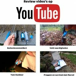 TrailAqua Waterfilter Survival 0.1Micron - Filtert Bacteriën - Snelle Drinkwaterfilter En Waterzuivering Met Waterzak Voor Outdoor, Kamperen, Preppen En Wandelen -Isoproducts Gecertificeerd winkel 550x525 5