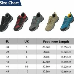 Geweo Wandelschoenen Unisex - Outdoorschoenen - Outdoor Antislip - Waterdicht En Ademend - Extra Comfort - Kerstmis - Kerstfeest - Christmas Gift - Grijs - Maat 39 -Isoproducts Gecertificeerd winkel 550x526 8