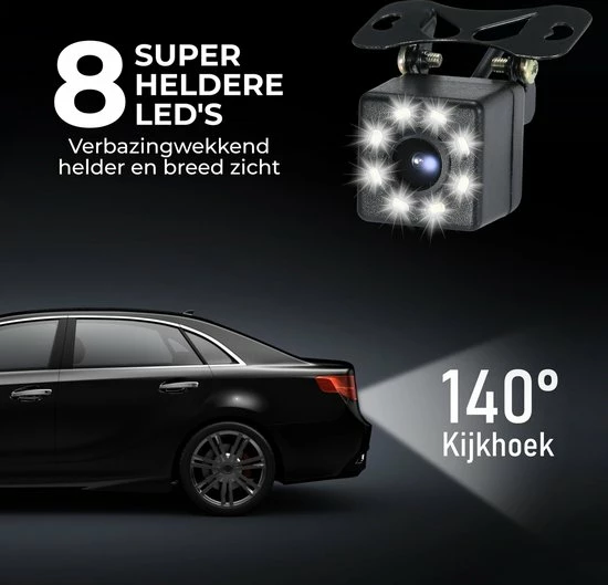 XEOD Achteruitrijcamera - 8 LED Nachtzicht - IP68 Waterdicht - Achteruitrij Camera Auto 4 XEOD Achteruitrijcamera - 8 LED Nachtzicht - IP68 Waterdicht - Achteruitrij Camera Auto - Afbeelding 2