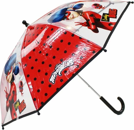 Miraculous Rainy Days Paraplu - Rood 4 Miraculous Rainy Days Paraplu - Rood - Afbeelding 2