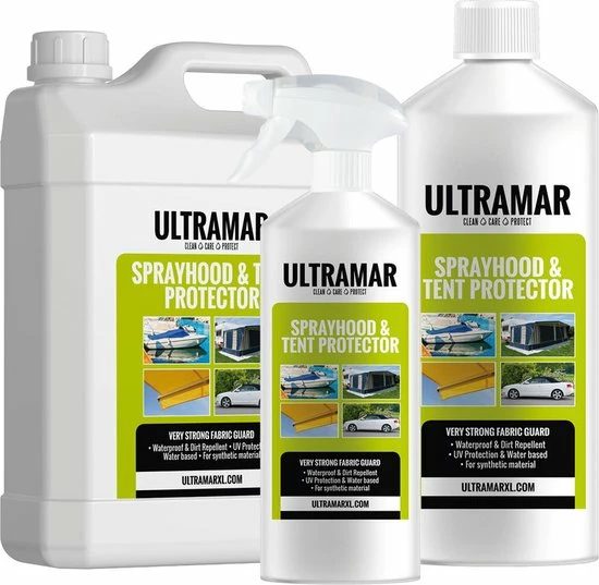 Ultramar - Sprayhood & Tent Protector 2,5L - Impregneermiddel Voor Bootkap, Tent, Cabriodak - Maakt Waterdicht En Geeft Extra Bescherming 9 Ultramar - Sprayhood & Tent Protector 2,5L - Impregneermiddel Voor Bootkap, Tent, Cabriodak - Maakt Waterdicht En Geeft Extra Bescherming - Afbeelding 7