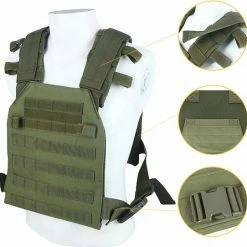 Eigen Import LiberTac Plate Carrier Groen - Tactical Vest - MOLLE - Voor Ballistische En Kogelwerende Platen.